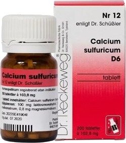 Cellesalt nr12 (Calcium Sulf) D6 200 Tabletter