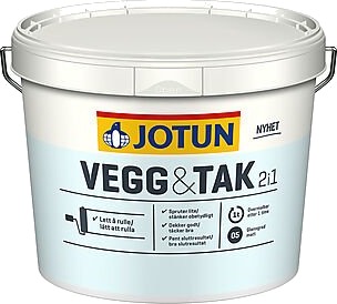 Jotun maling vegg og tak hvit base 9 liter