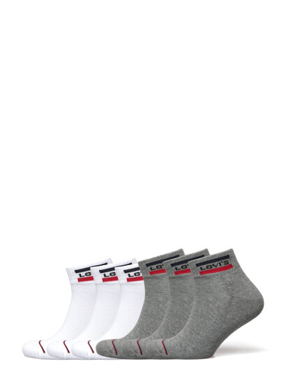 Levi"s® Levis Mid Cut Sprtwr Logo 6P Ecom   Grey   39 42