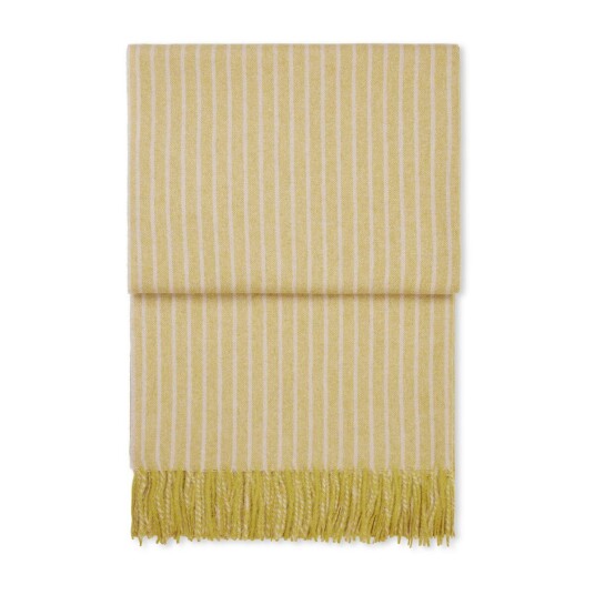 Elvang Denmark Stripes pledd 130 x 200 cm Light yellow