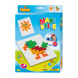 Hama Maxi Stick Opphengseske 9667 med 140 Maxi Sticks & Firkantet stif