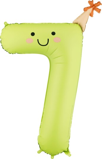 Partydeco Tallballong Partyhatt Tallet 7 FB411T-7