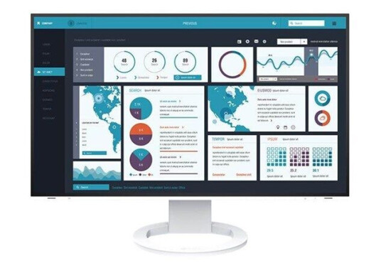 EIZO FlexScan EV2795 27" WQHD IPS Skjerm med USB-C - Hvit