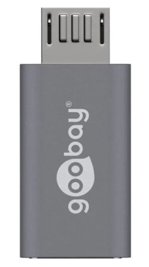 Goobay Micro-USB til USB-C OTG Adapter - Hvit