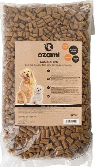 Ozami Hundegodbiter med Lam 3 kg - Naturlig Hundemat for Glede Ozami Hundegodbiter med Lam 3 kg - Naturlig Hundemat for Glede