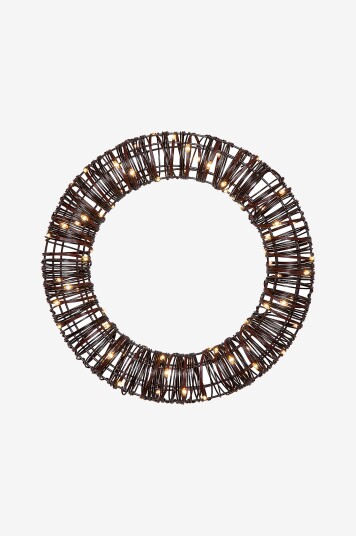 Star Trading   Outdoordecoration Vicke Krans   Brun