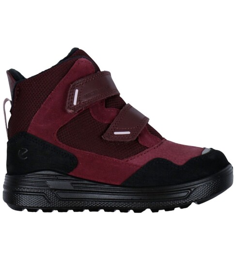 Ecco Kids" Ecco Urban Snow Mid Black/red Plum/dark Ruby 28