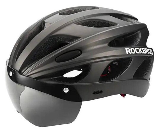 Rockbros TT-16 Hjelm med Briller - Sort