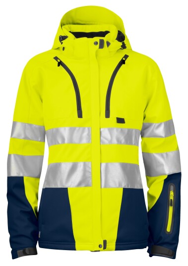 ProJob 6424 Vinterjakke Dame En Iso 20471 Kl 3/2 Yellow/Navy L ProJob 6424 Vinterjakke Dame En Iso 20471 Kl 3/2 Yellow/Navy L