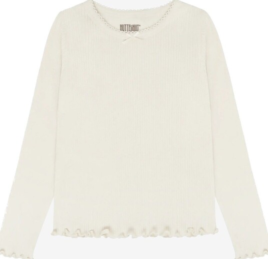 Huttelihut T Shirt Ls Rib SEEDPEARL 110