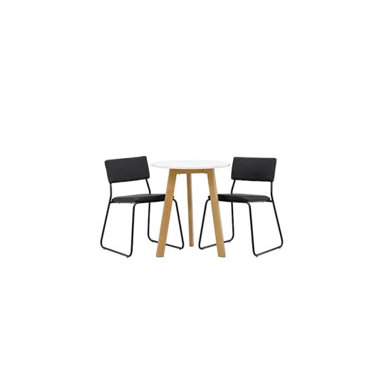 Spisegruppe Venture Home Leonora Ø65 cm med 2 stk Kenth Stoler