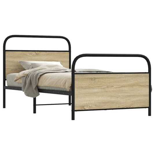 Sengeramme uten madrass sonoma eik 100x190 cm konstruert tre 8721158563644