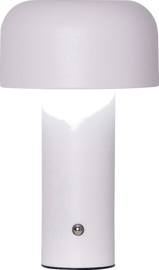 Star Trading Bordlampe Bobby Hvit Oppladbare lamper