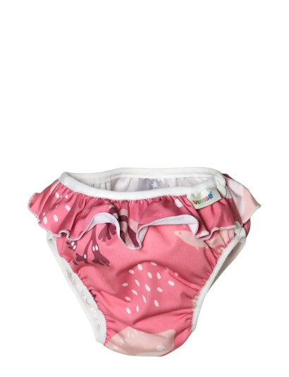 Imse Vimse Swim Diaper S 6-8Kg, Pink Whale Frill - Pink - S 6-8KG