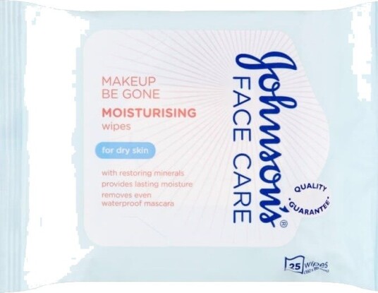 Johnsons Face Care Makeup Be Gone Moisturising Wipes (U)(Outlet) 25 stk.