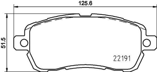 Bremseklosser HELLA 8DB 355 031-721