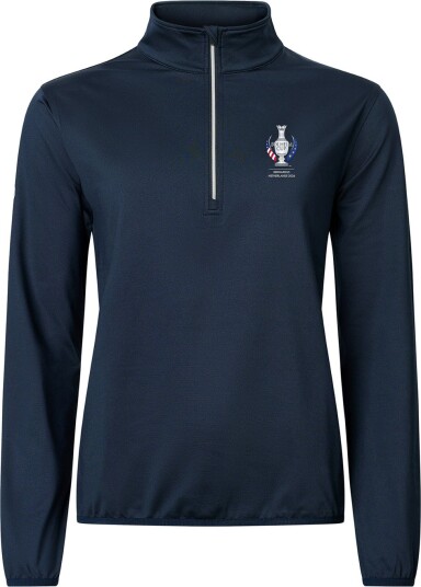 Abacus W Sc Cradoc Halfzip Fleece Blå Golfgenser dame 300 Navy Large
