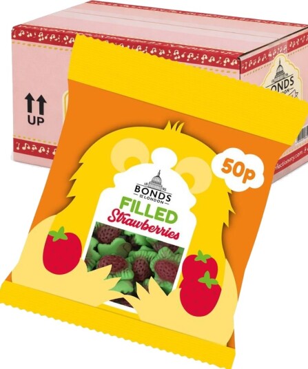 20 stk Filled Strawberry   Bonds of London Hel Eske UK