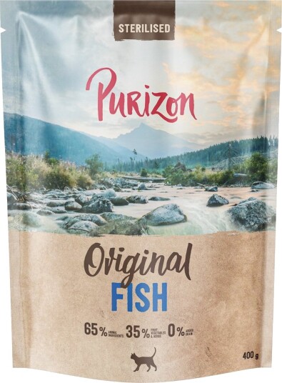 Purizon Tørrfôr Adult Sterilised Kornfri Ny Fisk 400 G
