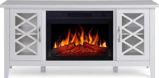 Artiflame Odessa Elektrisk Peis - Hvit Mediamøbel (ELP-40-114-AF23S)