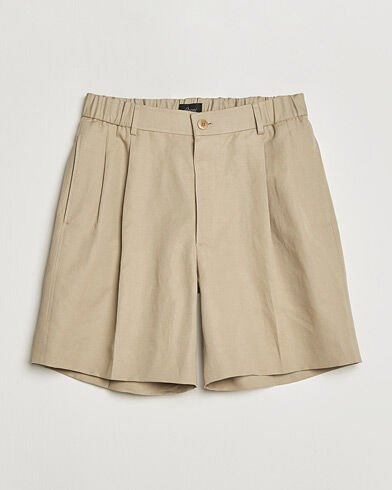 Brioni Cotton/Linen Drawstring Shorts Beige Brioni Cotton/Linen Drawstring Shorts Beige