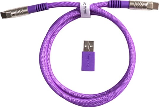 Keychron Double-sleeved Geek 8k USB kabel (lilla) Keychron Double-sleeved Geek 8k USB kabel (lilla)