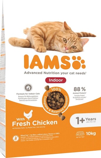 Iams Tørrfôr Advanced Nutrition Indoor Cat Med Kylling 2 X 10 kg