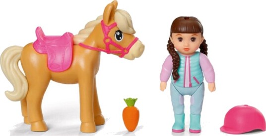 Baby Born Minis Kim Dukke Med Hest 7 cm 3 År+