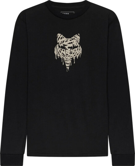 Fox Youth Roughcut Long Sleeve Tee Ultra Black M
