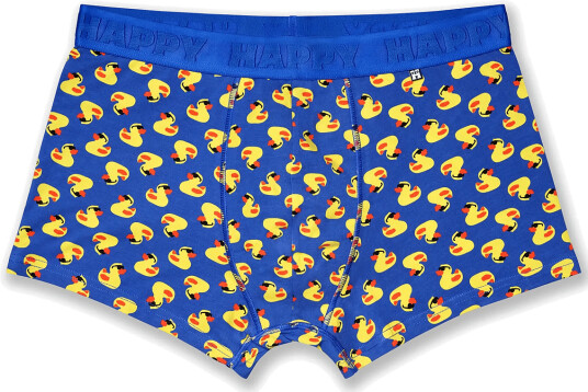 Happy Socks 1 Pack Rubber Duck Short Boxer Blue M