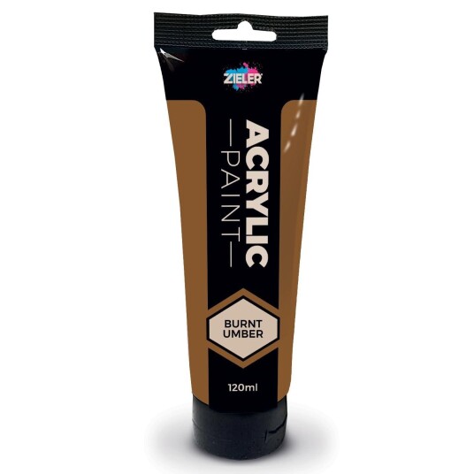 Zieler Premium Akrylmaling 120ml Burnt Umber