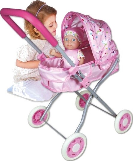 Lissi Dukkevogn Med Babydukke 33cm