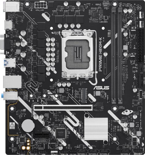 ASUS Prime H810M-K Micro ATX Hovedkort med Intel H810 Chipset og DDR5 RAM