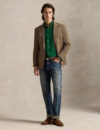 Polo Ralph Lauren Slim Fit Stretch Poplin Shirt - Green - S