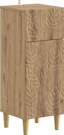 vidaXL Baderom Oppbevaringsskap DELFT Artisan eik 30 x 31 x 80 cm