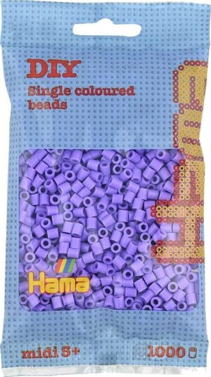 Hama Midi Perler 1000 stk Pastell Lilla