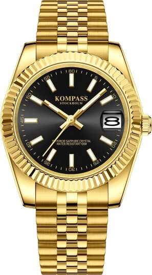 Kompass Santorini Sapphire Steel Gold Black
