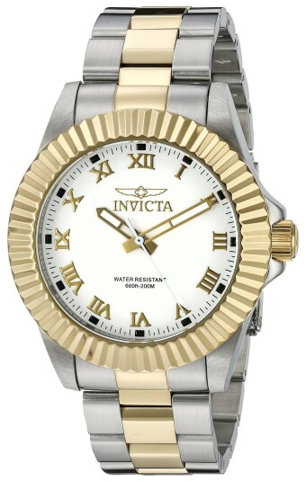 Invicta Herreklokke 16740 Pro Diver Hvit/Gulltonet stål Ø44 mm Invicta Herreklokke 16740 Pro Diver Hvit/Gulltonet stål Ø44 mm