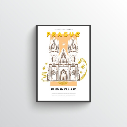 Praha Katedral Plakat Praha Katedral Plakat