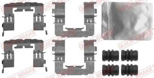 Tilbehørsett, skivebremse belegg QUICK BRAKE 109-1891