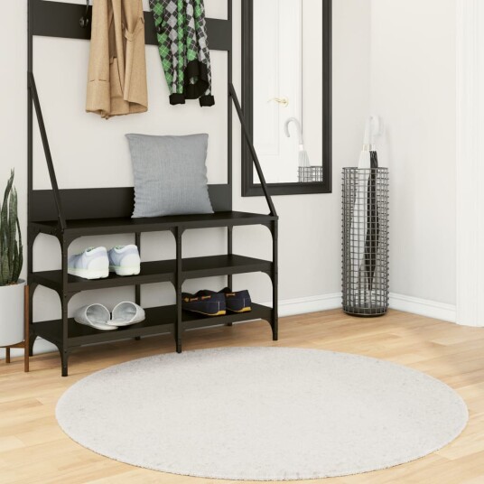  Teppe OVIEDO kort luv kremhvit Ø 120 cm 8721012231245