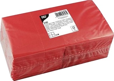 Papstar 82898 Rød Tørkepapir Monokromatisk 46 G/M² 240 Mm 240 Mm