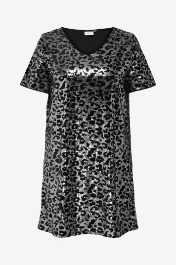 Only Carmakoma   Kjole carLeonora Life S/S V neck   Svart