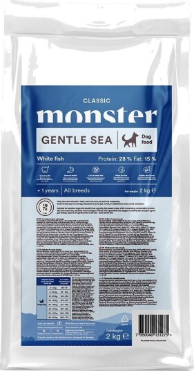 Monster Pet Food tørrfôr Adult Classic Dog Gentle Sea Tørrfôr til Hund Monster Pet Food tørrfôr Adult Classic Dog Gentle Sea Tørrfôr til Hund