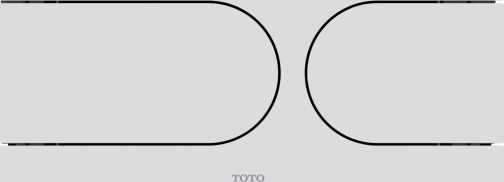 Toto trykkplate til Neorest WX, matt hvit