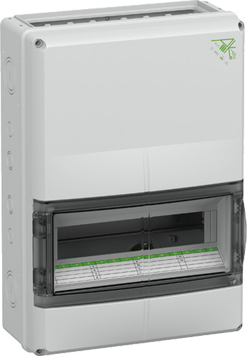 Spelsberg Fordelingsskap AK-F 14 Plus-Modul Med PE/N For Flensavslutning IP65 Grå