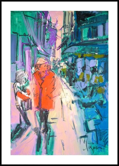 Vivid Street Stroll Plakat / 40x50cm Vivid Street Stroll Plakat / 40x50cm