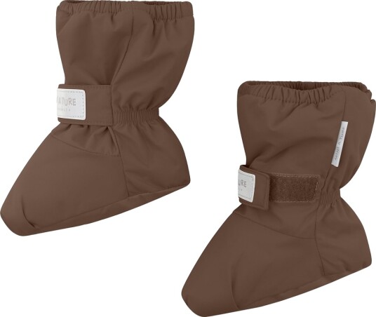 Mini A Ture Fotpose MatWinn Fleece Chestnut Brown Mini A Ture 6 12 md Overtrekkssko Brun 62 80
