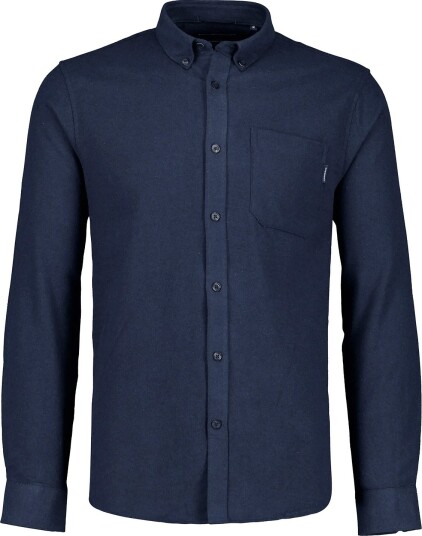Lindbergh Brushed Twill Shirt L/S NAVY M