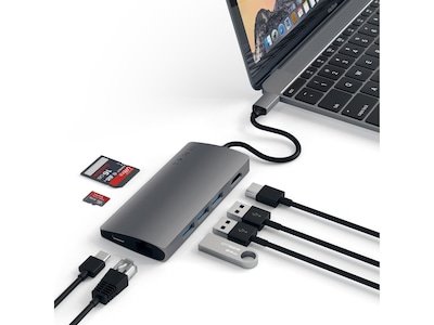 Satechi MultiPort 4K Docking V2 (stellargrå) Satechi MultiPort 4K Docking V2 (stellargrå)